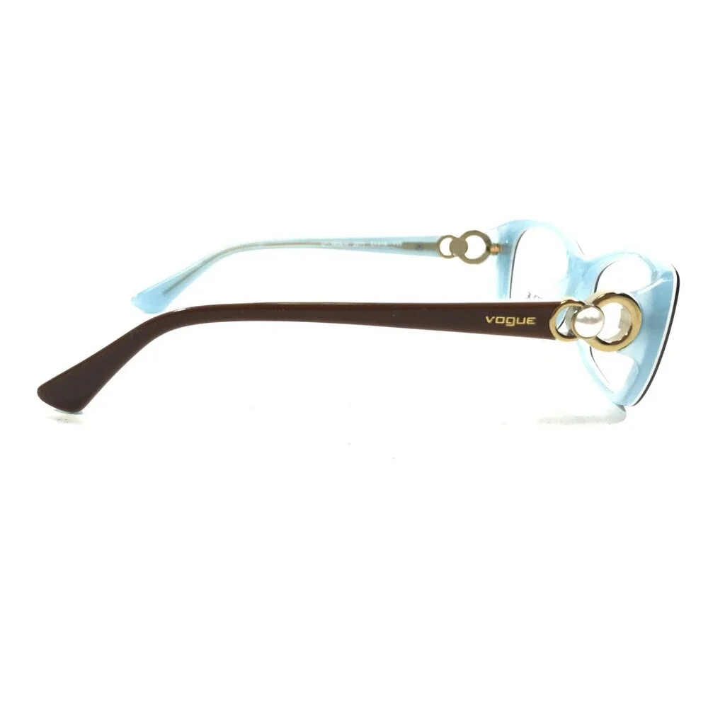 Vogue Eyeglasses Frames VO2808-H 2011 Brown Blue Cat Eye Full Rim 51-16-135